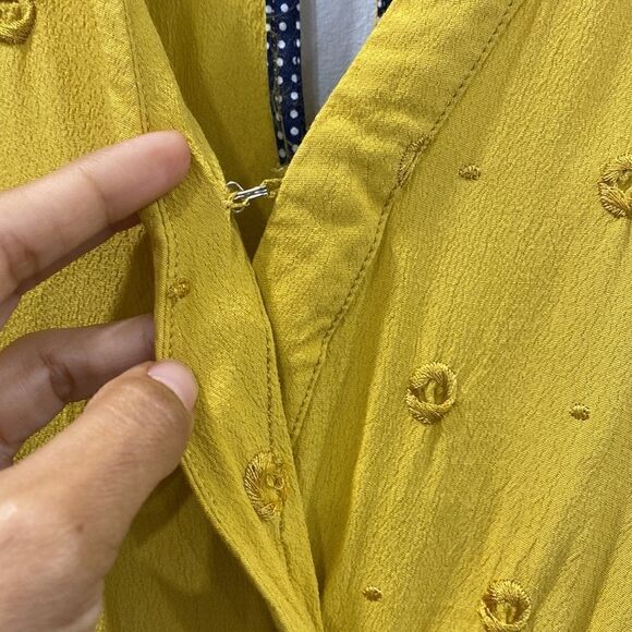 Ettiwa Anthropologie Yellow Skirt Romper Sz S - Picture 7 of 12